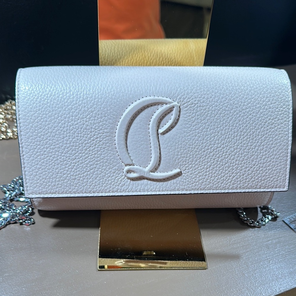 Christian Louboutin Pink Clutch Sophisticated Design